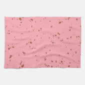 Vuurvonken bedekken je foto Blush Pink Theedoek (Horizontaal)