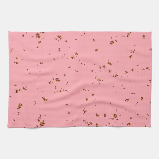 Vuurvonken bedekken je foto Blush Pink Theedoek (Horizontaal)