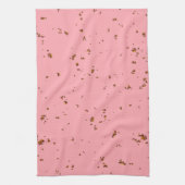 Vuurvonken bedekken je foto Blush Pink Theedoek (Verticaal)