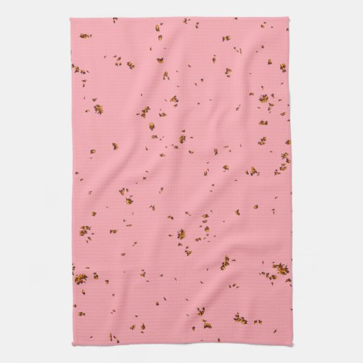 Vuurvonken bedekken je foto Blush Pink Theedoek (Verticaal)