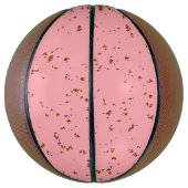 Vuurvonken bedekken uw foto blauw roze basketbal (Verticaal)