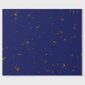 Vuurvonken bedekken uw foto Bonfire Assen Blauw Cadeaupapier (Vlak)