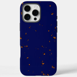 Vuurvonken bedekken uw foto Bonfire Assen Blauw iPhone 16 Pro Max Hoesje