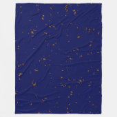 Vuurvonken bedekken uw foto Bonfire Assen Blauw Fleece Deken (Voorkant)