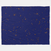 Vuurvonken bedekken uw foto Bonfire Assen Blauw Fleece Deken (Voorkant (Horizontaal))
