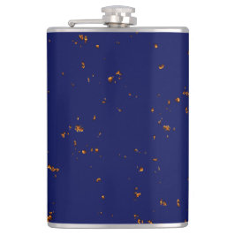 Vuurvonken bedekken uw foto Bonfire Assen Blauw Heupfles