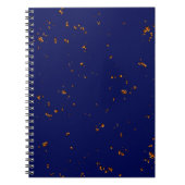 Vuurvonken bedekken uw foto Bonfire Assen Blauw Notitieboek (Voorkant)