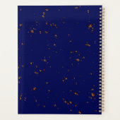 Vuurvonken bedekken uw foto Bonfire Assen Blauw Planner (Achterkant)