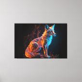 vuurvorstvos canvas afdruk (Voorkant)