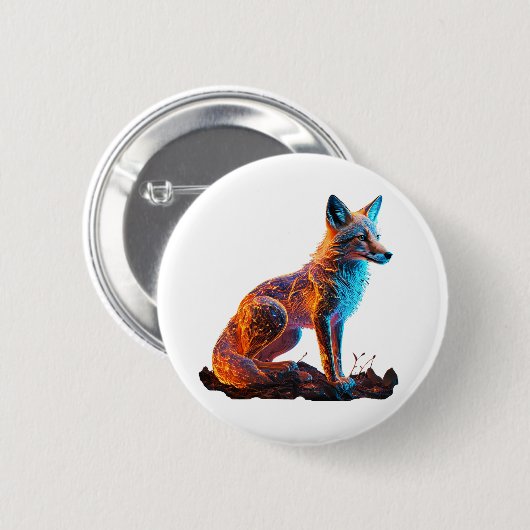 vuurvorstvos ronde button 5,7 cm (Voorkant /achterkant)