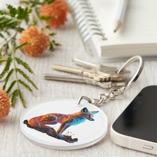 vuurvorstvos sleutelhanger (Voorkant Rechts)