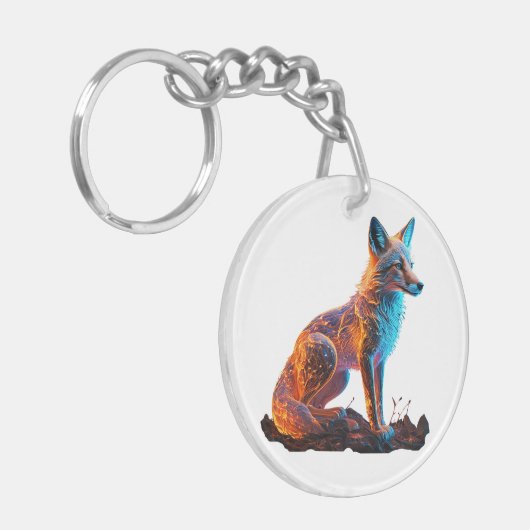 vuurvorstvos sleutelhanger (Voorkant Links)