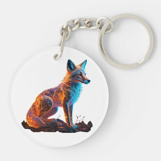 vuurvorstvos sleutelhanger (Achterkant)