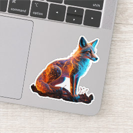 vuurvorstvos sticker