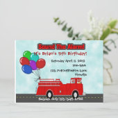 Vuurvrachtwagen Kaart (Staand voorkant)