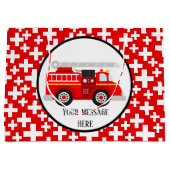 Vuurvrachtwagen toevoegen berichtbezetting groot cadeauzakje (Voorkant)