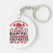 Vuurvrouw God vond de sterkste vrouwen Sleutelhanger (Achterkant)