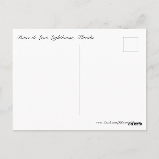 Vuurvuurtoren #2 briefkaart (Achterkant)