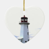 Vuurvuurtoren - Peggy's Cove Nova Scotia Keramisch Ornament (Achterkant)