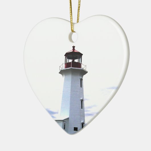 Vuurvuurtoren - Peggy's Cove Nova Scotia Keramisch Ornament (Links)