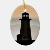 Vuurvuurtoren - Peggy's Cove Nova Scotia Keramisch Ornament (Achterkant)