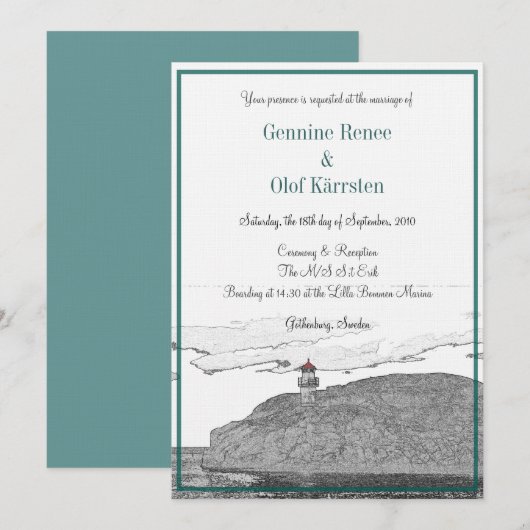 Vuurvuurtoren - Schets Kaart (Voorkant / Achterkant)