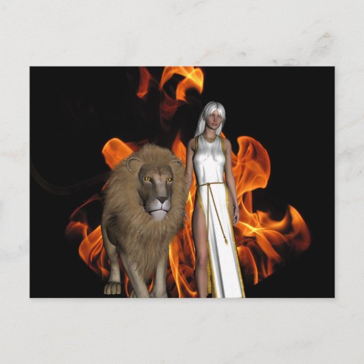 Vuurwandeling Briefkaart (Voorkant)