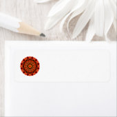 Vuurwandeling Mandala, Abstracte Spirituele Quest Etiket (Insitu)