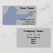 vuurwapen van de geheime klasse visitekaartje (Voorkant / Achterkant)