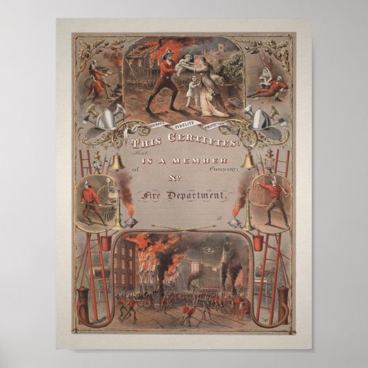  vuurwapencertificaat - 1877 poster (Voorkant)