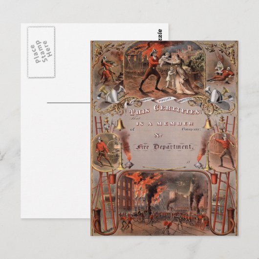  vuurwapencertificaat briefkaart (Voorkant / Achterkant)