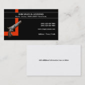 Vuurwapenhandel | Personaliseren Visitekaartje (Voorkant / Achterkant)