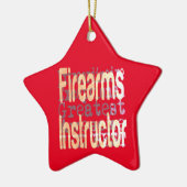 Vuurwapeninstructeur Extraordinaire Keramisch Ornament (Links)