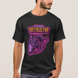 Vuurwapeninstructeur met Pistool T-shirt