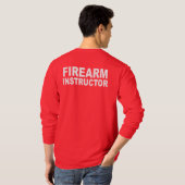 Vuurwapeninstructeur Shirt met lange beschermhoes  (Achterkant volledig)