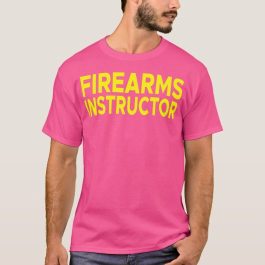 Vuurwapens Instructor Range Pistool Veiligheid Vuu T-shirt (Voorkant)