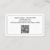 Vuurwapens Pistool Store Custom QR Visitekaartje (Achterkant)