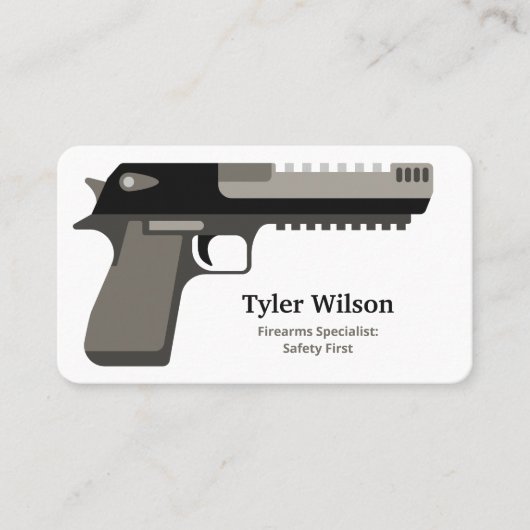 Vuurwapens Pistool Visitekaartje (Voorkant)