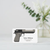 Vuurwapens Pistool Visitekaartje (Staand voorkant)