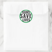 Vuurwapens redden levens sticker (Tas)