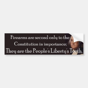 Vuurwapens: Volksliberty's Teeth, Bumpersticker