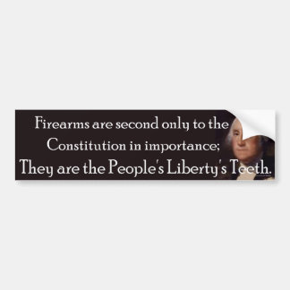 Vuurwapens: Volksliberty's Teeth, Bumpersticker