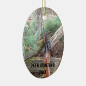 vuurwapens voor de jacht op herten keramisch ornament (Rechts)