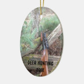 vuurwapens voor de jacht op herten keramisch ornament (Links)