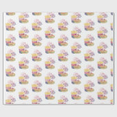 Vuurwapenstaffelkant van 4 juli cadeaupapier (Vlak)