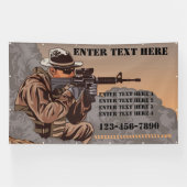 Vuurwapentactische trainingsschool aanpassen Groot Spandoek (Horizontaal)