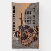 Vuurwapentactische trainingsschool aanpassen Groot Spandoek (Verticaal)