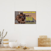 Vuurwapentraining aanpassen poster (Keuken)