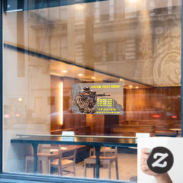 Vuurwapentraining aanpassen raamsticker