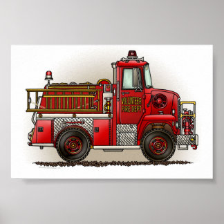 Vuurwapenwagen voor vrijwilligers poster
